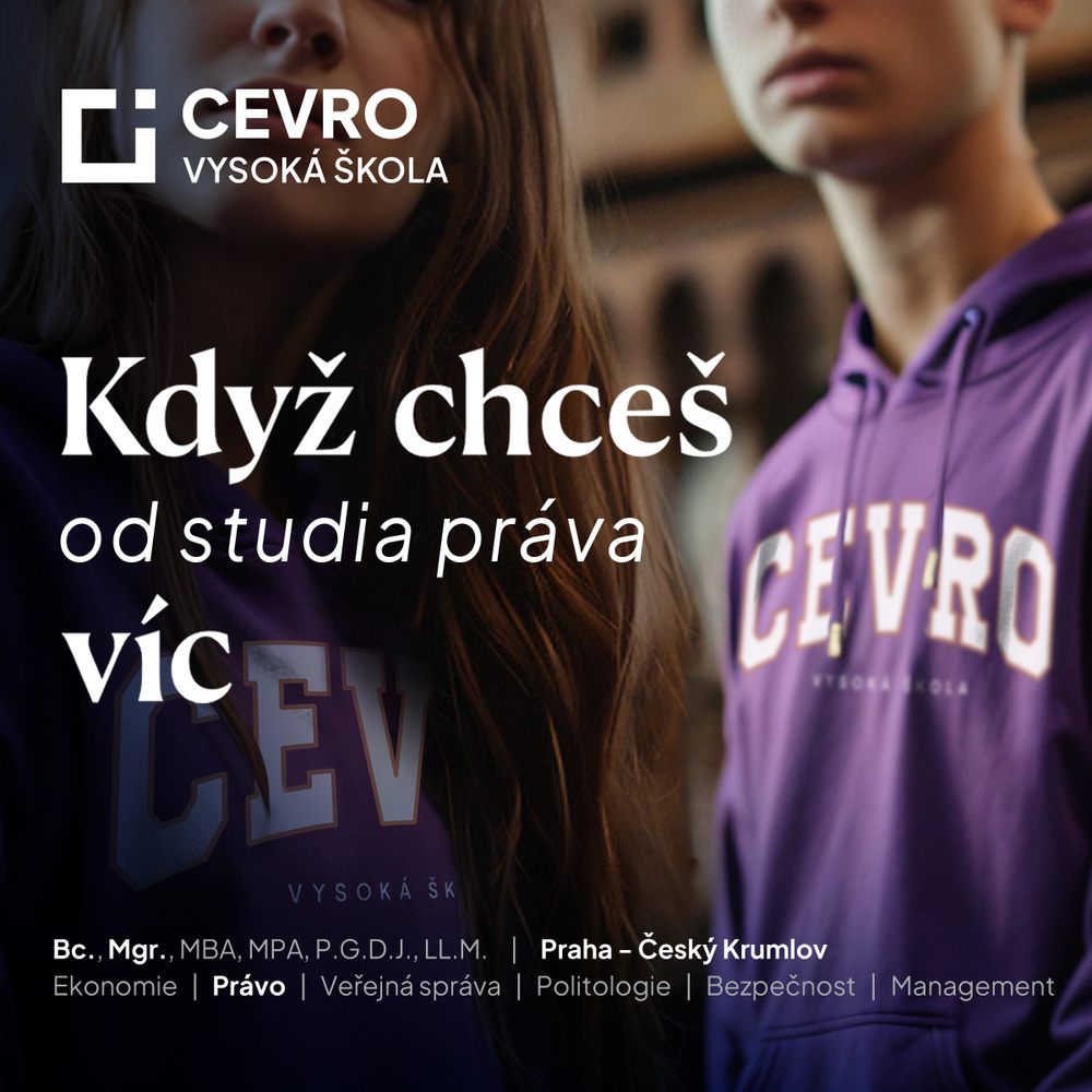 Campaign ad for economics studies, 'Když chceš víc od studia ekonomie'